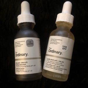 🦇 The Ordinary Lactic Acid & AHA BHA Peel